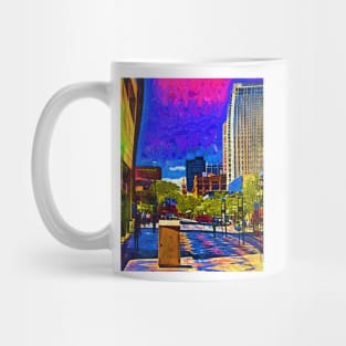 Denver 16th Street Mall In Fauvism Mug